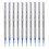 10Pcs Replacement Ballpoint Pen-Blue 0.5 Direct insertion 1