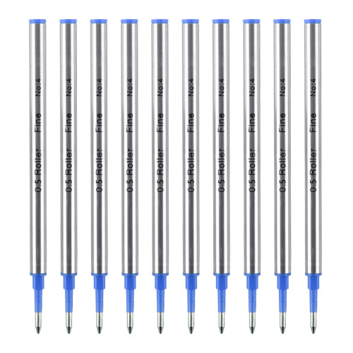 10Pcs Replacement Ballpoint Pen-Blue 0.5 Direct insertion