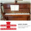 5Ud Sujetalibros Musical Rojo De ABS Para Profesional 8