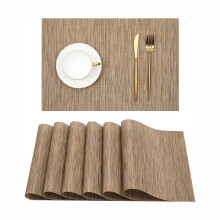 Eco-Chic Dining Solutions, Environment Friendly PVC Placemats Set with Heatproof Woven, Washable for Dining Table Decoration