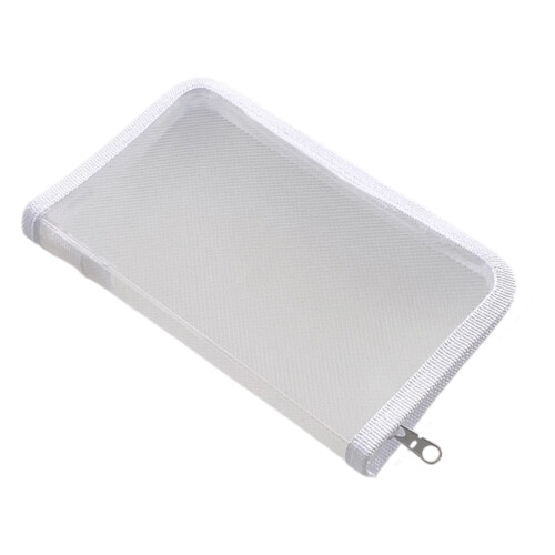 Clear Zippered File Case Small File Pouches Water-White