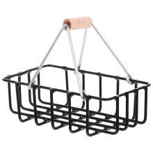 Mini Shopping Basket Dollhouse Ornament Supermarket Photo Prop