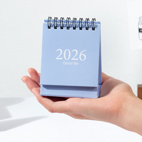 Calendrier de bureau Portable 2026, reliure à double-Taro violet 2