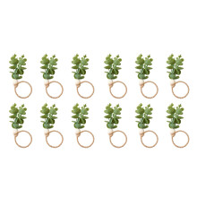 6/12Pcs Napkin Rings Serviettes Buckle Weddings-12 pieces