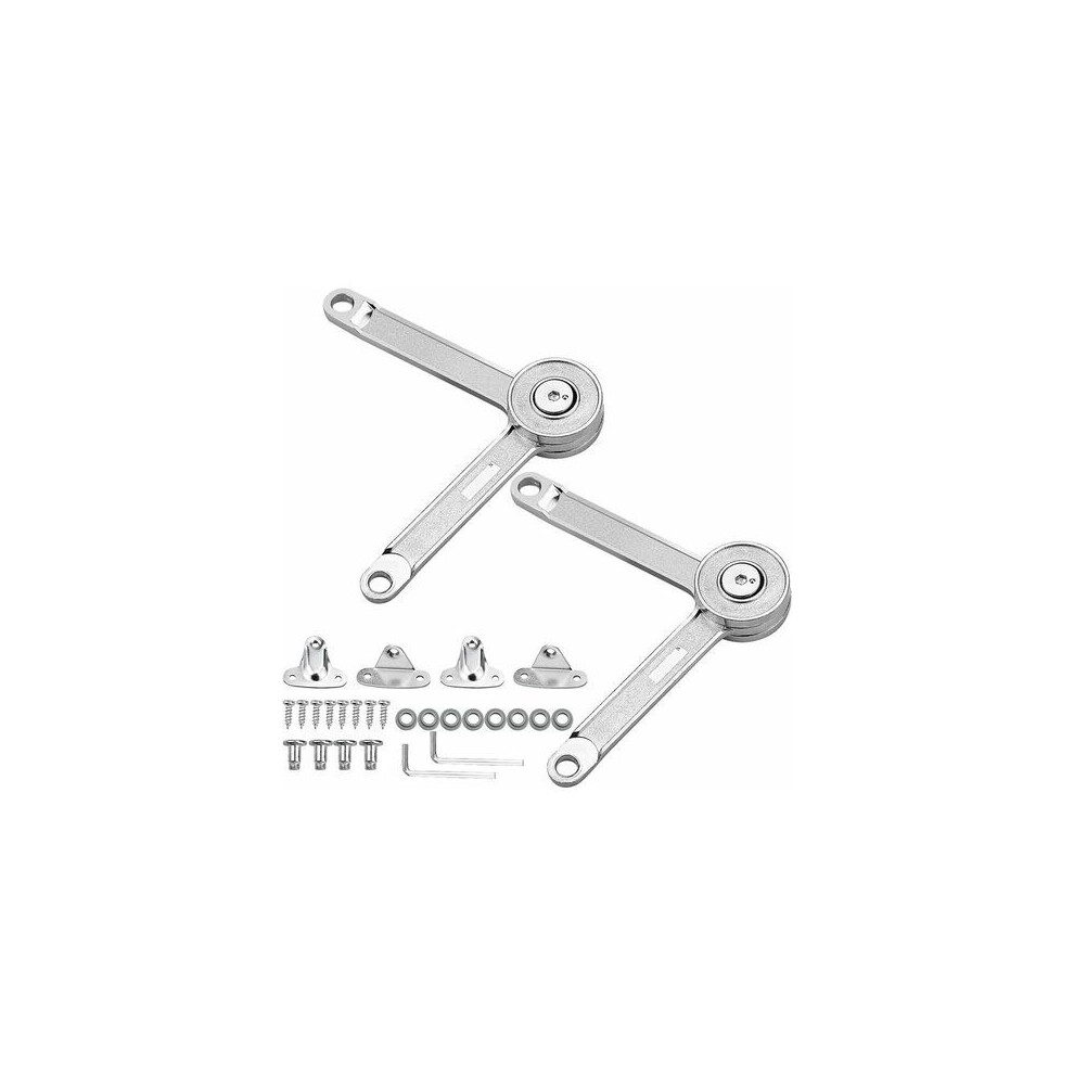 Stay Support Hinge Damper For Soft Closing Motion, Heavy Duty Lid Support With Adjustable Angles Up To 75, 90, 110, Premium Zinc Alloy 9060116390151
