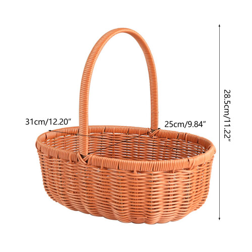 Handwoven Basket Practical Florals Basket Flower Storage Baskets 2