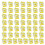 50Pack Paper Candy Boxes, Mini Wedding Boxes Love Heart-Yellow 1