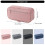 Student Pencil Bag Pencil Case Large Capacity Pen Bag For-Black 4