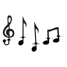 Chandelier à clé gauche avec note de musique élégante pour une