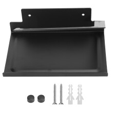 Toilettenpapierhalter für Badezimmer, Konstruktion aus Edelstahl SUS304 mit mattschwarzer Oberfläche, Wandmontierter Toilettenpapierspender aus