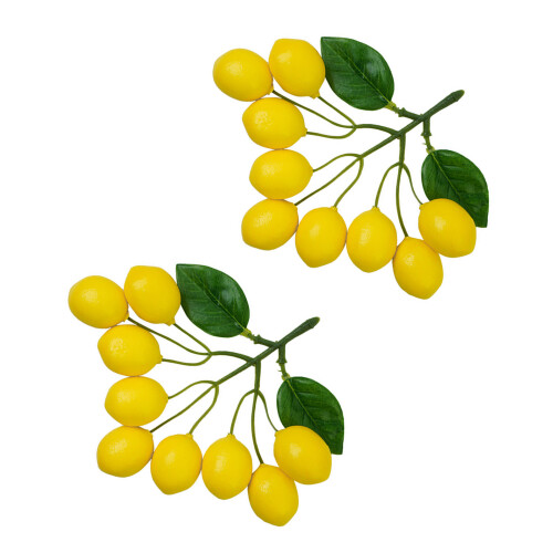 Fake Lemon Chain Branches Simulation Fruit Skewer for Home