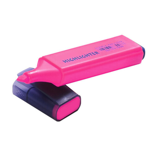Ergonomic Grip Highlighter Broad Chiseled Tip-23 pink