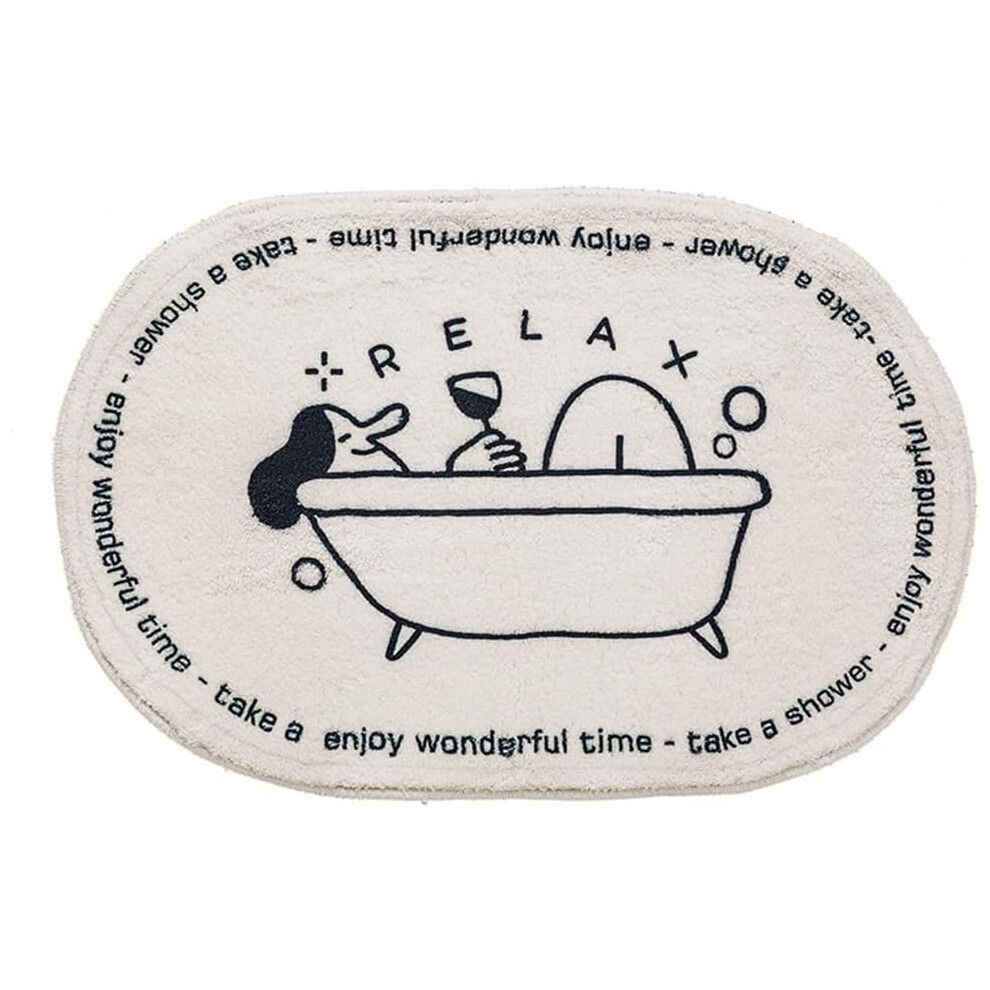 Cute Bathroom Carpet, Upgrade Bathroom Decor With Super Absorbent, Machine Washable Non Slip Bathroom Mat For Various Locations 9198585771697