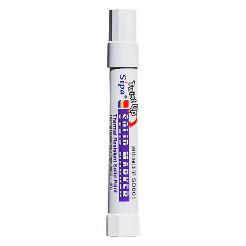 Solid Paint Marker Waterproof Paint Marker Paint Pen Art-White