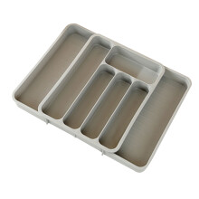 Silverwares Drawer Organizers,Expandable Utensils Tray-grey