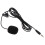 5Pièces Microphone Lavalier Noir PVC Compact Pour Streaming Téléphone 1