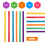 500Pièces Bâtons En Pour Glace Colorés 6