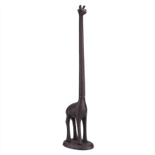 Vintage stílusú papírtörlő tartó állvány, tökéletes funkcionalitás konyhába vagy fürdőszobába, patinás felületű öntöttvas,