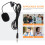 5Pièces Microphone Lavalier Noir PVC Compact Pour Streaming Téléphone 11