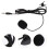 5Pièces Microphone Lavalier Noir PVC Compact Pour Streaming Téléphone 3