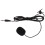 5Pièces Microphone Lavalier Noir PVC Compact Pour Streaming Téléphone 6