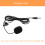 5Pièces Microphone Lavalier Noir PVC Compact Pour Streaming Téléphone 2