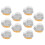 10Pcs Heart Shaped Foil Cake Pan With Lids For Baking Cupcakes 8