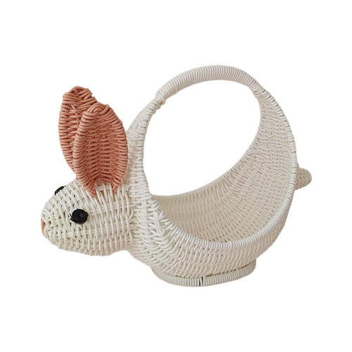 Rabbit Storage Basket Candy Storage Container Decorative Florals