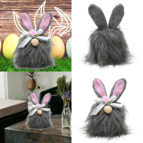 Easter Display Rabbit Gnome Doll Gift Holiday Rabbit Sculpture 1