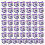 50Pcs Square Candy Boxes Multipurposes Organization-Purple 1