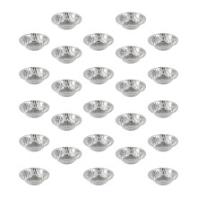 250Ud Para Mini Pasteles Y Tartaletas Hojalata Plata