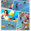 Pink A-Shape Swim Training Aid Kickboard Durable Waterproof Eva 3