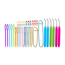 Large Eye Needle Bent Needle, Crochet Hooks with Curved Tip for