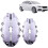 Disc Brake Caliper Covers  High Gloss Heat Resistant 3D Covers M White 5