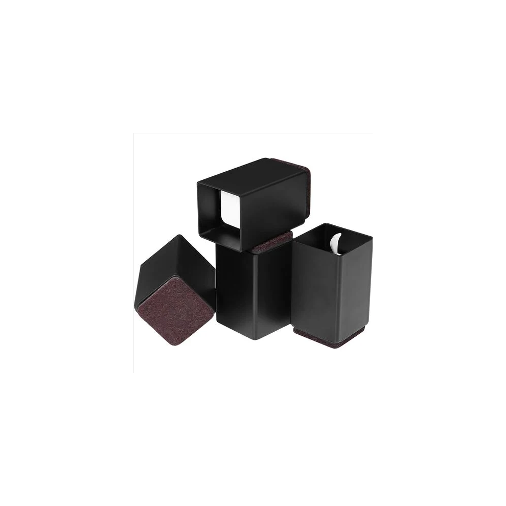 Adjustable Furniture Risers, Anti-Slip & Shock Absorption For Maximum Safety, Heavy Duty Elevators For Furniture, Square Stackable For Custom Heights, 9436597632446