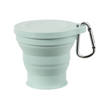 Portable Silicone Foldable Cup Collapsible Cups Folding-Green