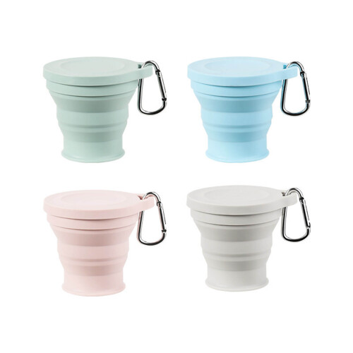 Portable Silicone Foldable Cup Collapsible Cups Folding-Green 1