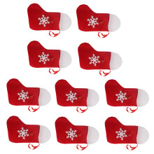Gepersonaliseerde kerstsok, aanpasbare ornamenthouder- 10 stuks