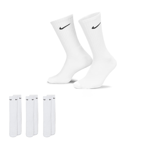 Nike Nike Crew Socks White SX7664-100 3P UK S