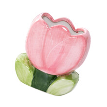 Multifunktionale Keramik-Stiftbecher-Kosmetikpinselhalter-Rosa