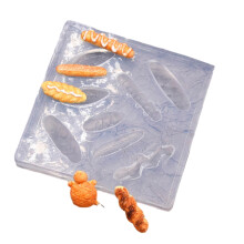 Mini 3D Bread Silicone Molds Epoxy Resin Molds for Fondant-B