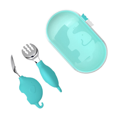 1Jgo Kit Cubiertos Antióxido Azul Inoxidable