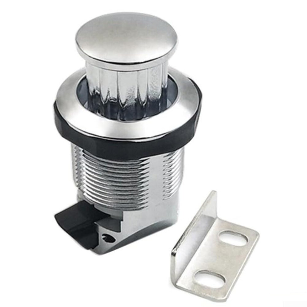 Black Marine Cabinet Push Button Lock Keyless Cupboard Door Latch Plastic Metal For Rv Yacht 9339159663943