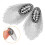 2Pz Spalline Con Nappe E Strass Argento Per 10