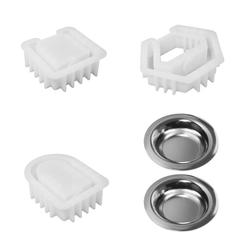 Irregular Shape Candlestick Mold Epoxy Resin Silicone-Square 1 1
