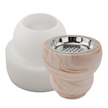Aromatherapy Jar Mold Silicone Bottle Mold with Lids,-1 mold