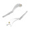 1 Paar Aluminium-Kupplungsbremsgriffhebel-Kit, 7