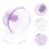 1Set Ruota Corsa Hamster PVC Viola Animali 8