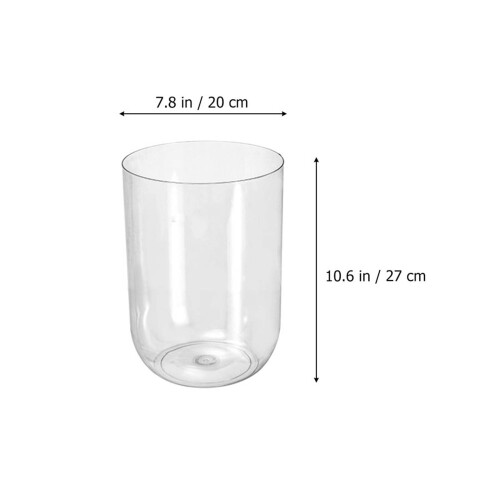 Lixeira Transparente De Alta Para Quarto De 1