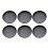 Set mit 6 Mini-Backformen, geriffelte Antihaft-Formen,-1 1